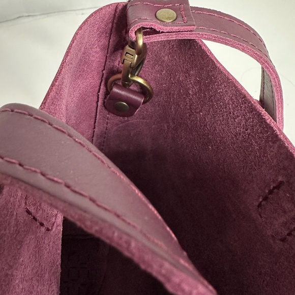 NEW Portland Leather Goods Mini Crossbody Snap Top in Color Lollipop Purple - Picture 7 of 12